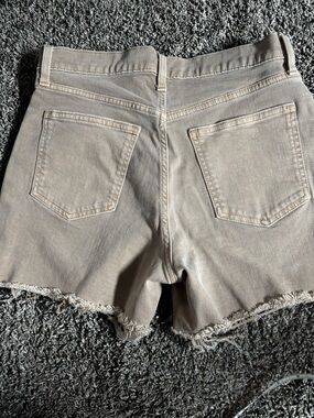 GAP Beige Raw Hem Denim Shorts